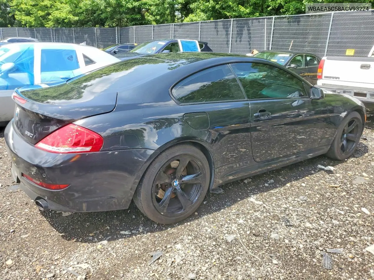 2010 BMW 650 I VIN: WBAEA5C58ACV93224 Lot: 59685986