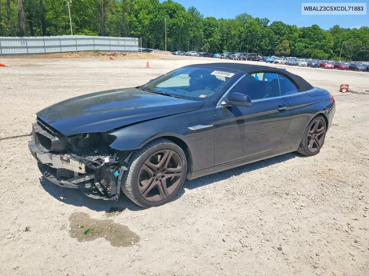2012 BMW 650 I VIN: WBALZ3C5XCDL71883 Lot: 53690996