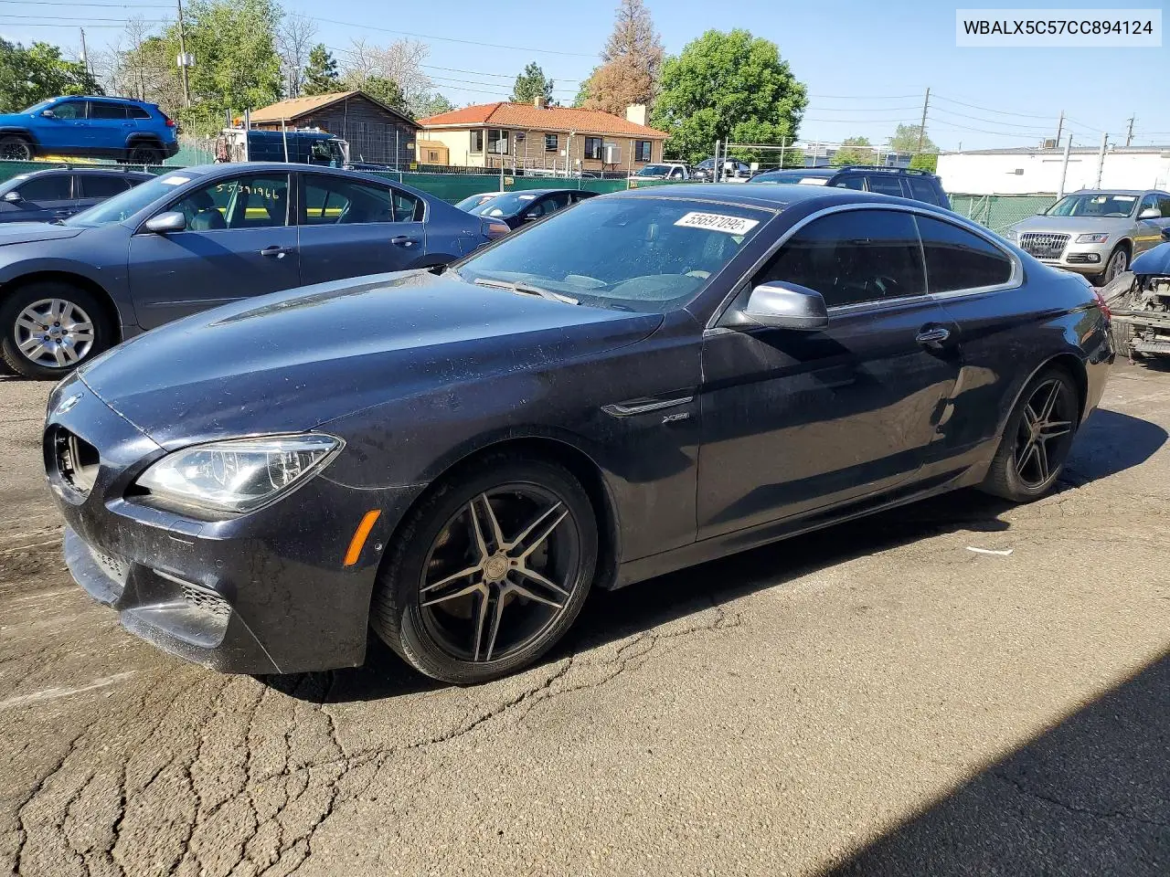 2012 BMW 650 Xi VIN: WBALX5C57CC894124 Lot: 55697096