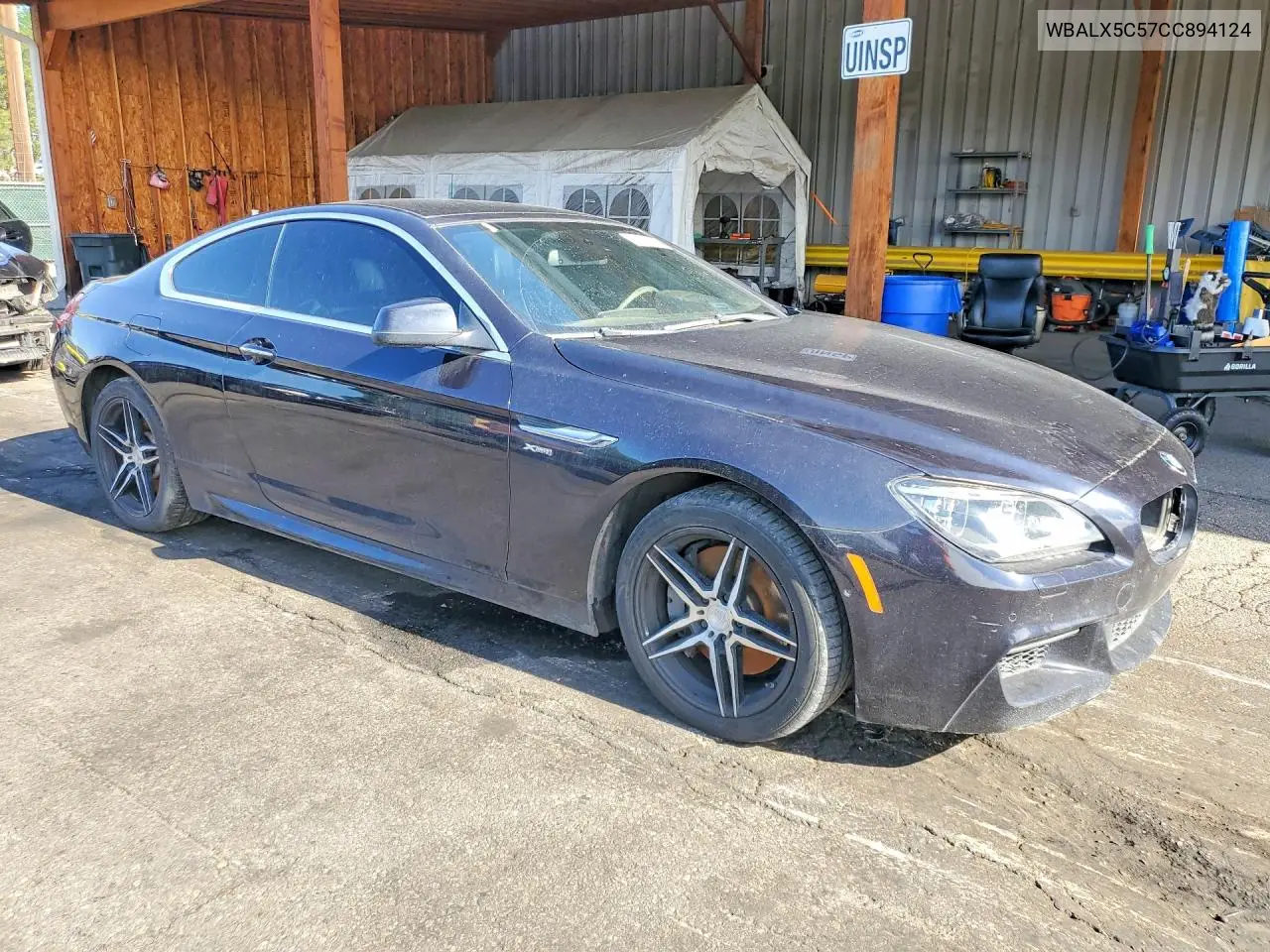 2012 BMW 650 Xi VIN: WBALX5C57CC894124 Lot: 55697096