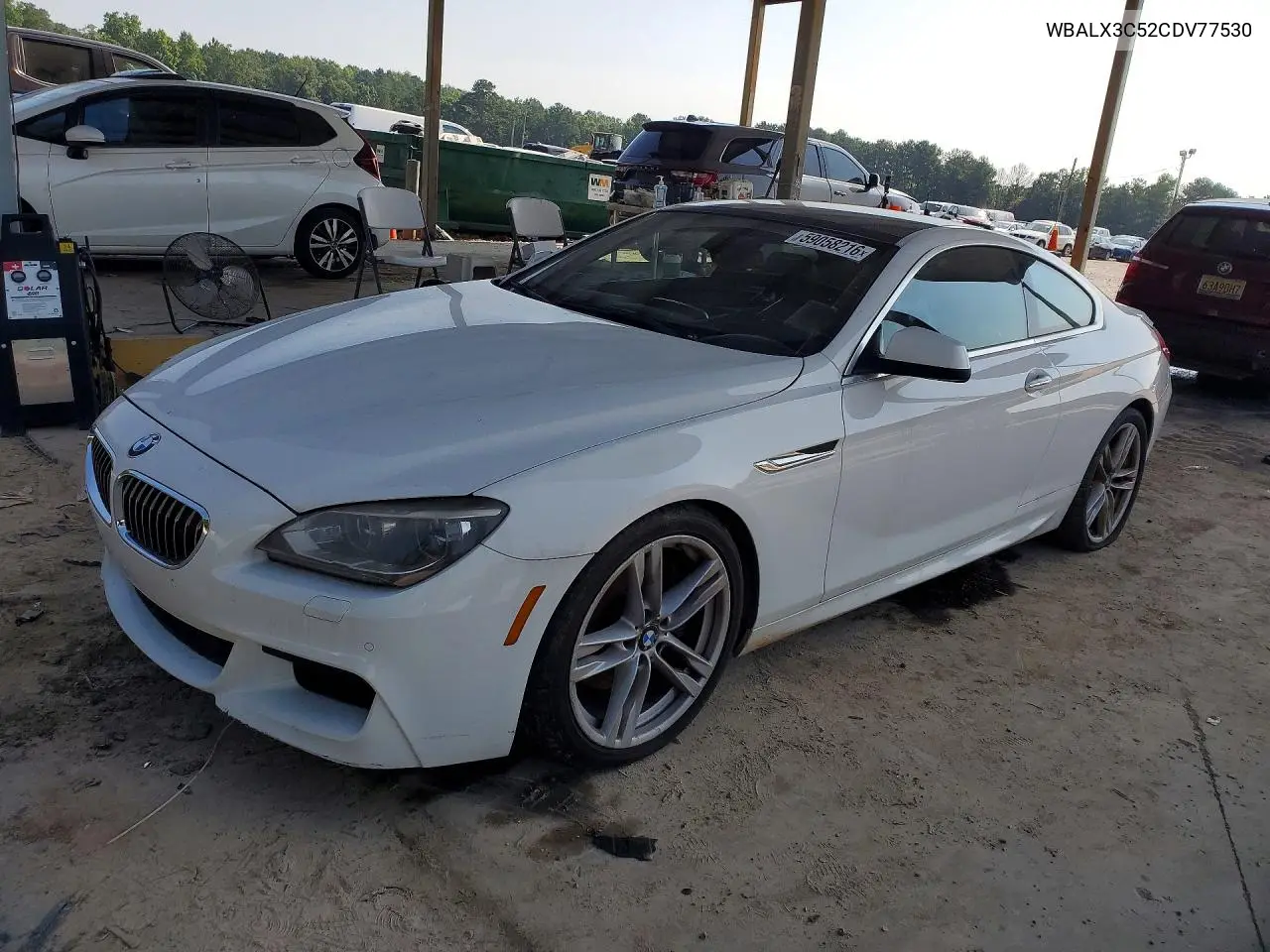 2012 BMW 650 I VIN: WBALX3C52CDV77530 Lot: 59058216