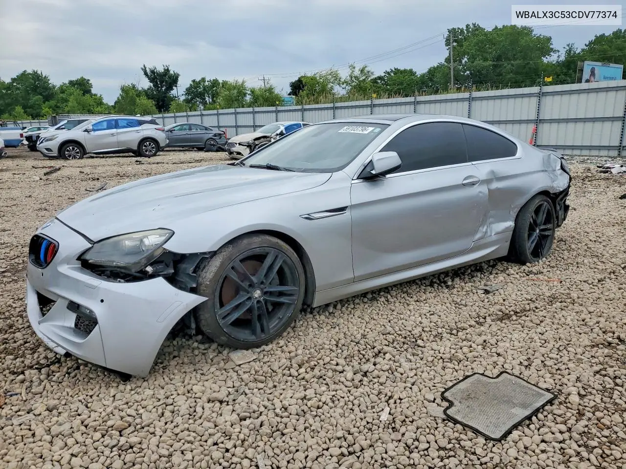 2012 BMW 650 I VIN: WBALX3C53CDV77374 Lot: 59103796