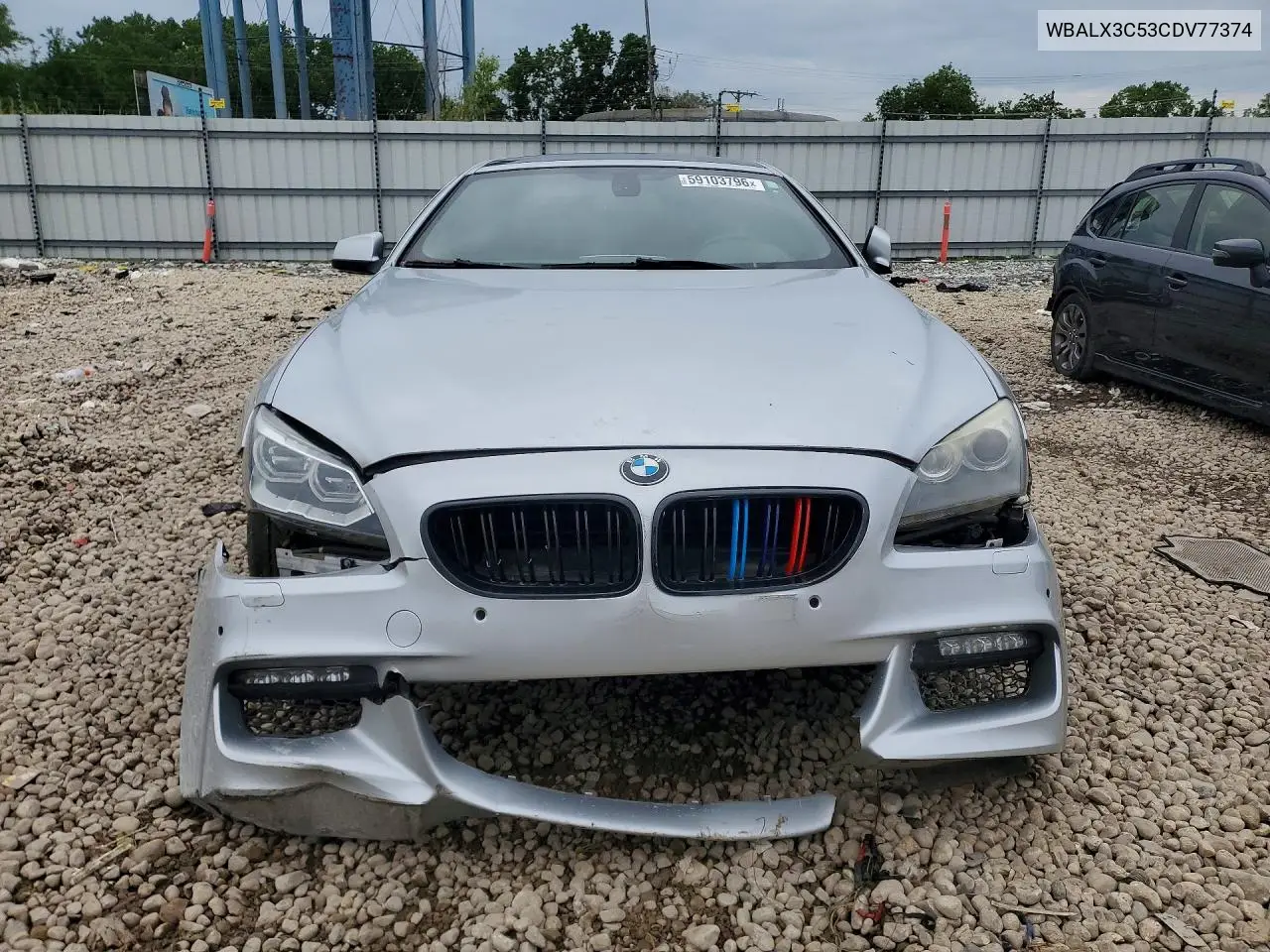 2012 BMW 650 I VIN: WBALX3C53CDV77374 Lot: 59103796