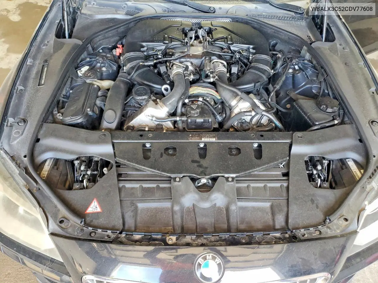2012 BMW 6 Series VIN: WBALX3C52CDV77608 Lot: 61280906
