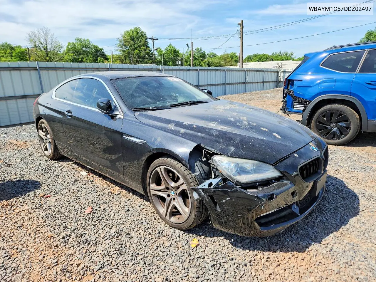 2013 BMW 650 Xi VIN: WBAYM1C57DDZ02497 Lot: 56277806