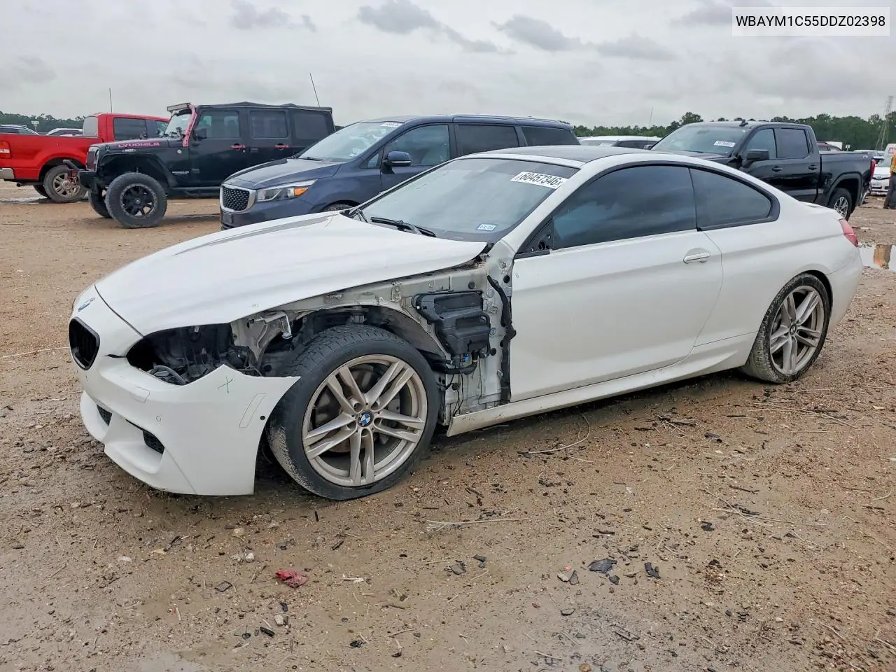 2013 BMW 650 Xi VIN: WBAYM1C55DDZ02398 Lot: 60457346