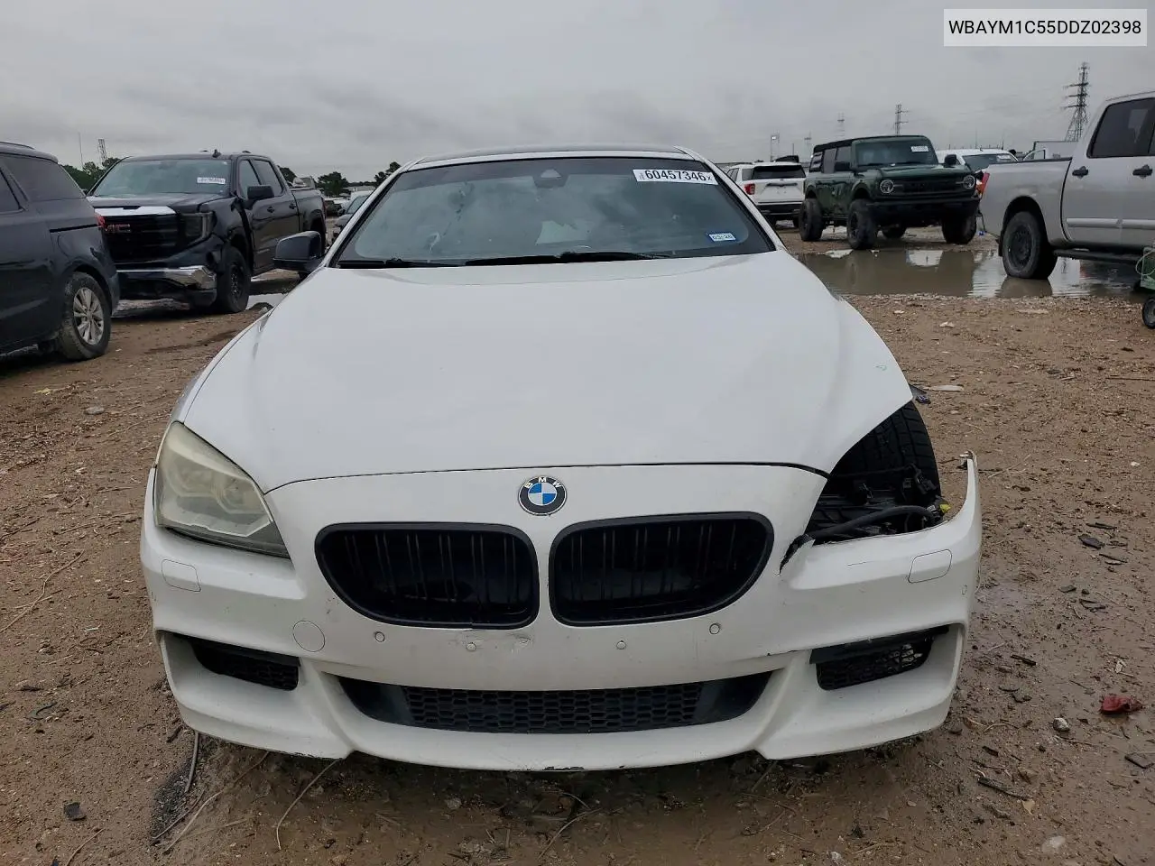 2013 BMW 650 Xi VIN: WBAYM1C55DDZ02398 Lot: 60457346