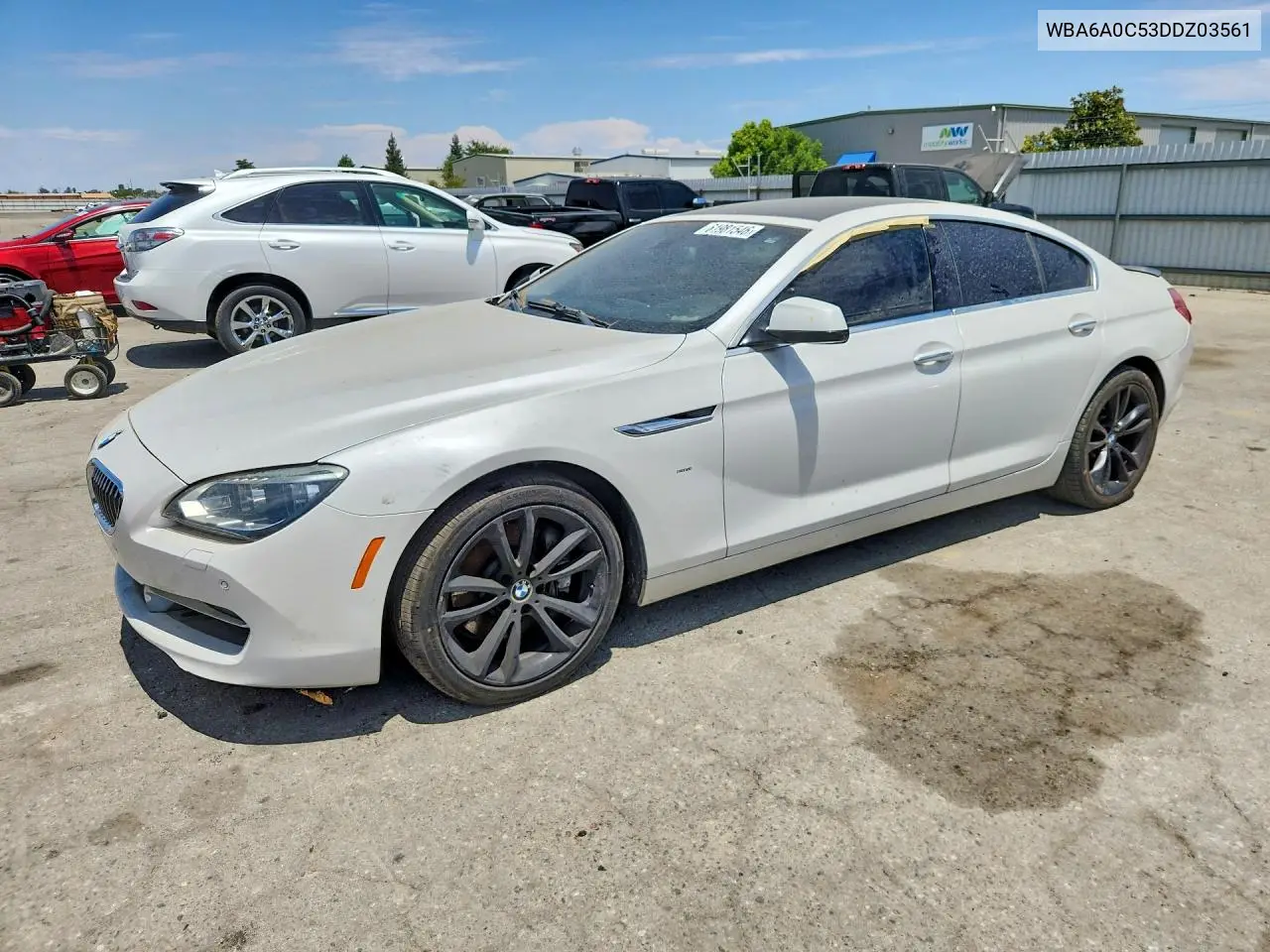 2013 BMW 640 I VIN: WBA6A0C53DDZ03561 Lot: 61981546