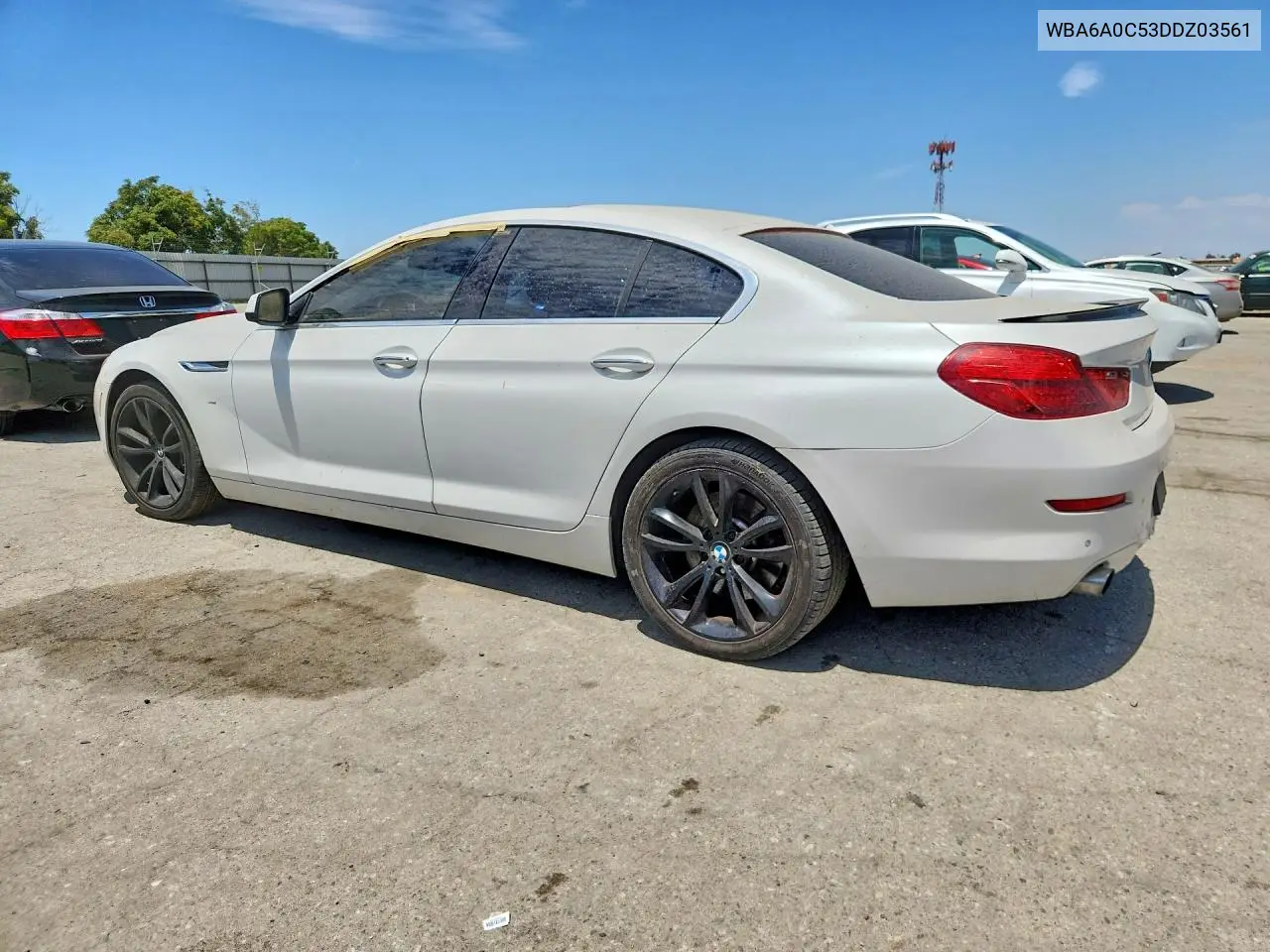 2013 BMW 640 I VIN: WBA6A0C53DDZ03561 Lot: 61981546