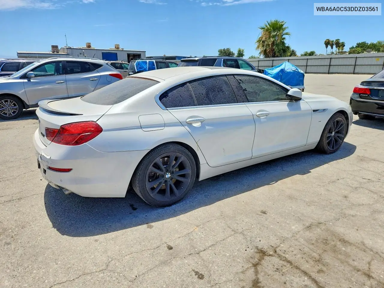 2013 BMW 640 I VIN: WBA6A0C53DDZ03561 Lot: 61981546