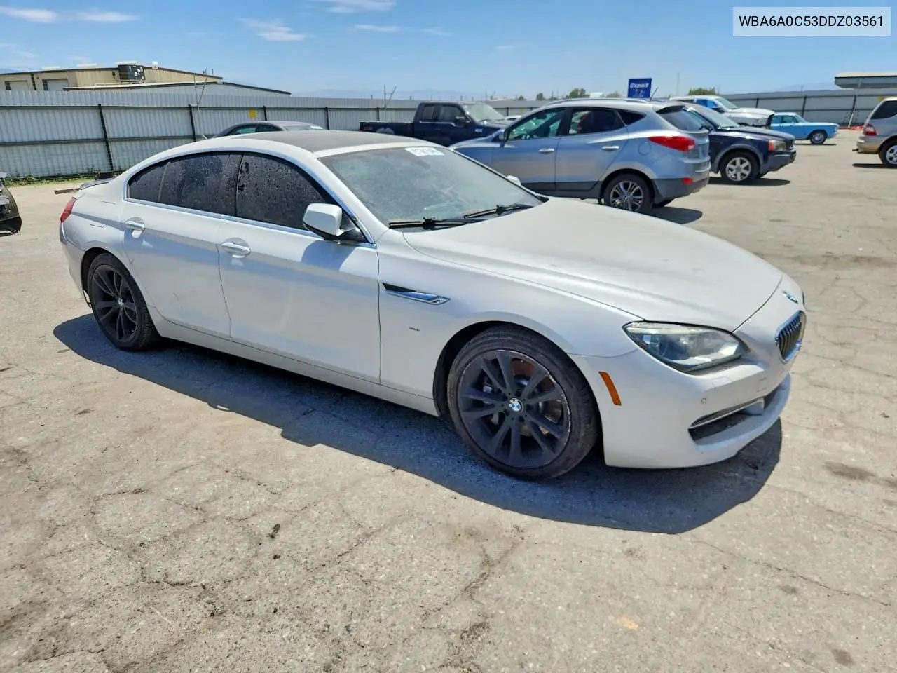 2013 BMW 640 I VIN: WBA6A0C53DDZ03561 Lot: 61981546