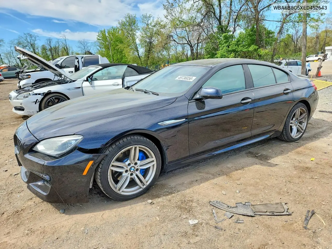 2014 BMW 640 Xi Gran Coupe VIN: WBA6B8C5XED452643 Lot: 49736056