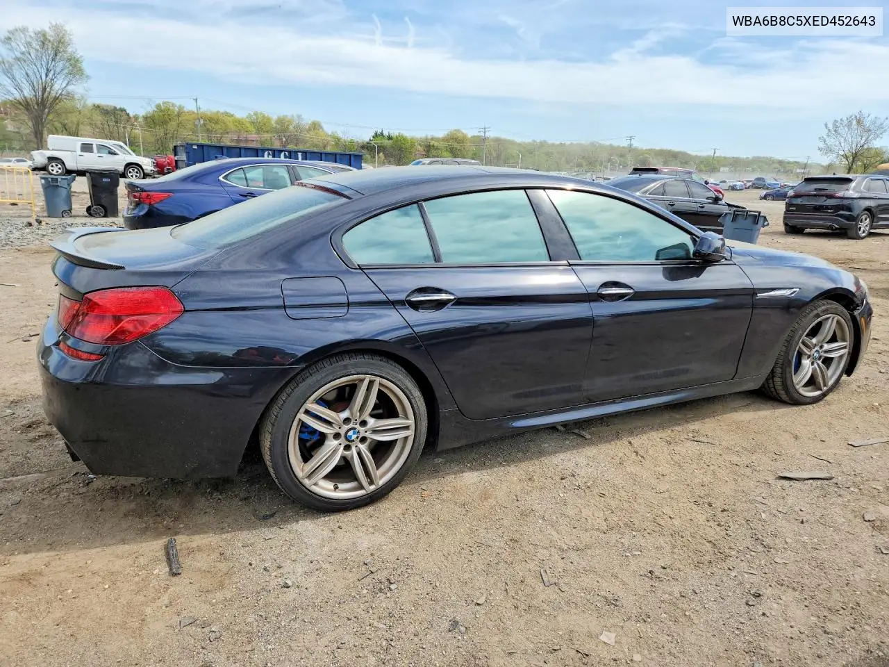 2014 BMW 640 Xi Gran Coupe VIN: WBA6B8C5XED452643 Lot: 49736056