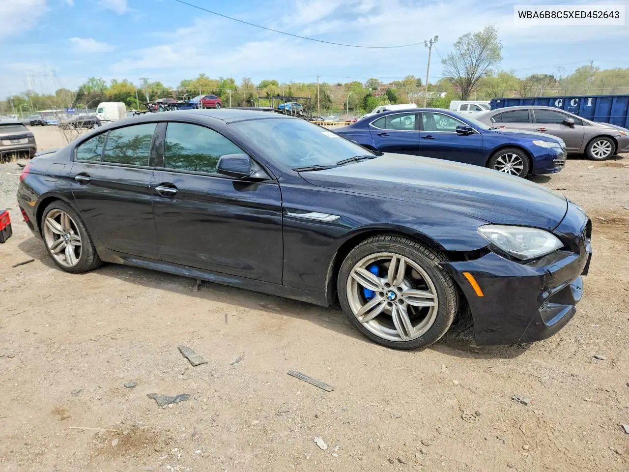 2014 BMW 640 Xi Gran Coupe VIN: WBA6B8C5XED452643 Lot: 49736056