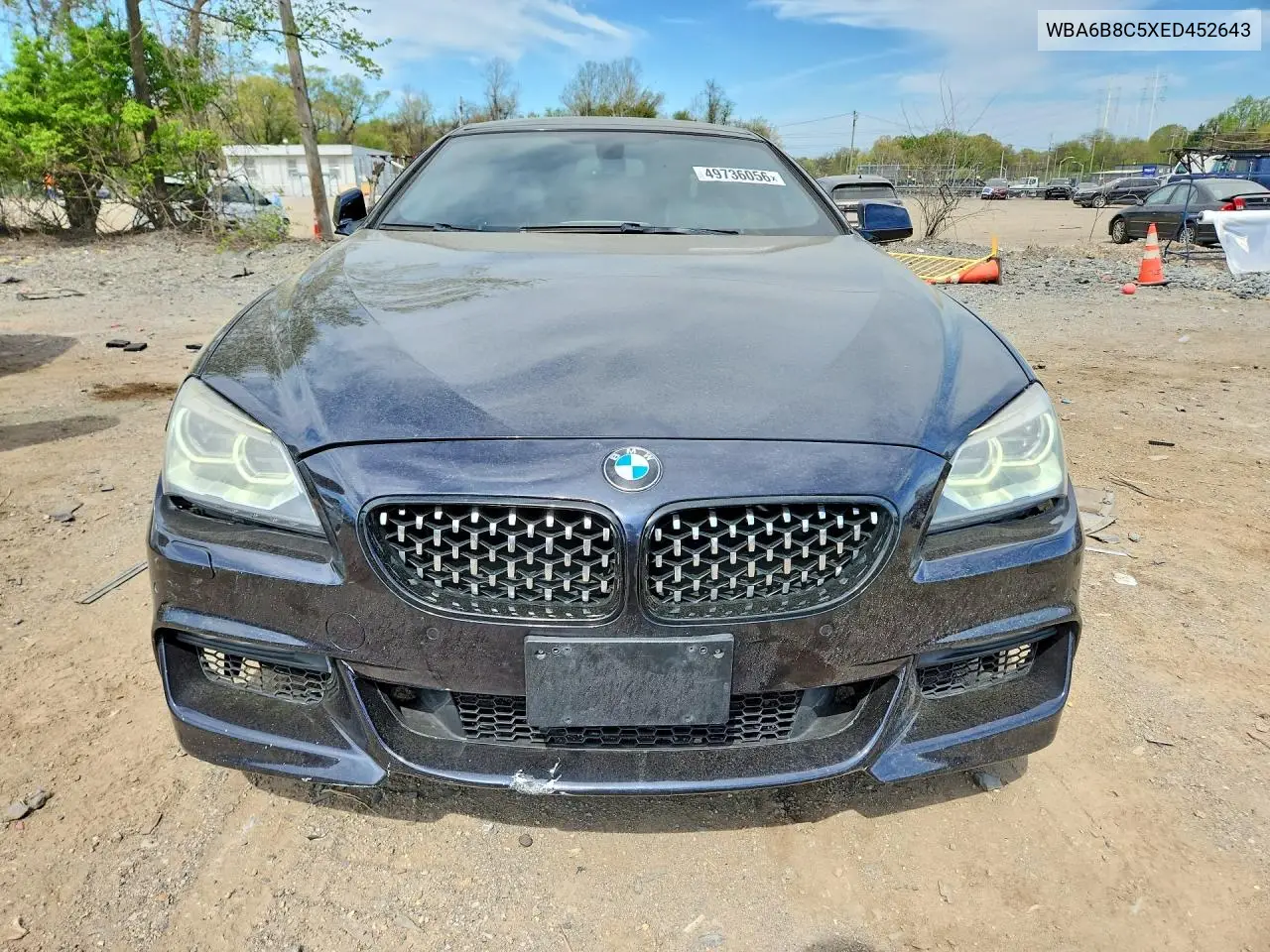 2014 BMW 640 Xi Gran Coupe VIN: WBA6B8C5XED452643 Lot: 49736056