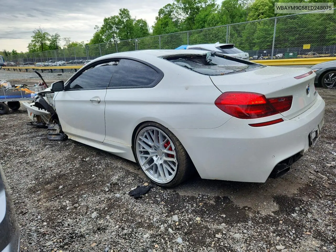 2014 BMW 640 I VIN: WBAYM9C58ED248075 Lot: 50192216