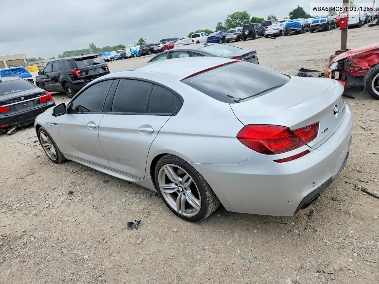 2014 BMW 650 Xi Gran Coupe VIN: WBA6B4C57ED371365 Lot: 53836326