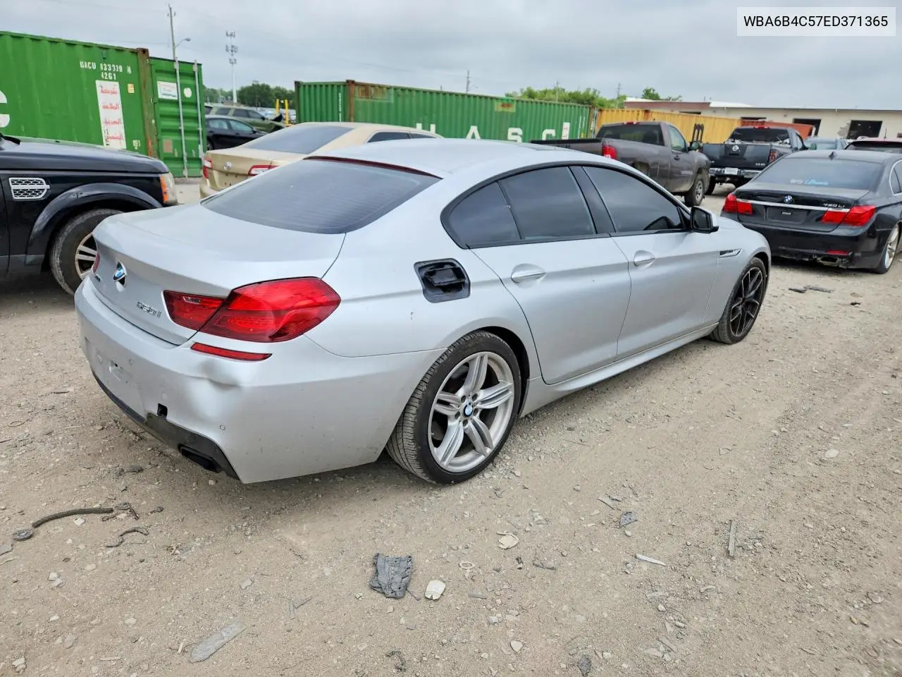 2014 BMW 650 Xi Gran Coupe VIN: WBA6B4C57ED371365 Lot: 53836326