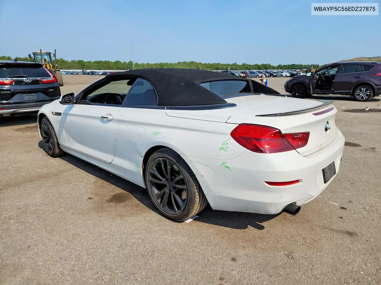 2014 BMW 640 Xi VIN: WBAYP5C56EDZ27875 Lot: 58796236