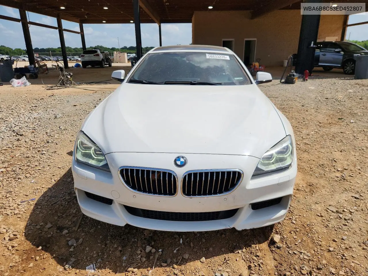 2014 BMW 640 Xi Gran Coupe VIN: WBA6B8C53ED452807 Lot: 58833226
