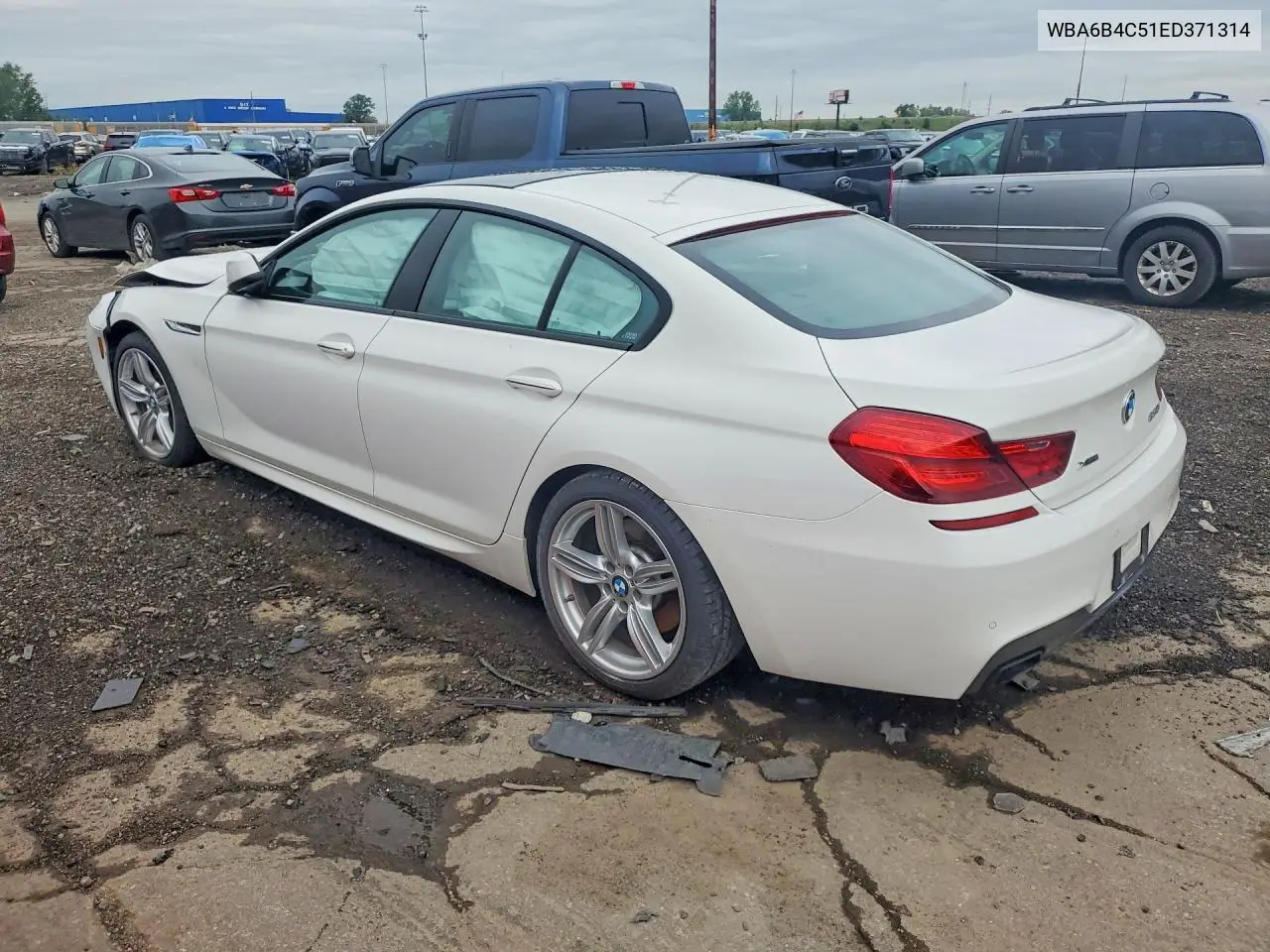 2014 BMW 650 Xi Gran Coupe VIN: WBA6B4C51ED371314 Lot: 59887076