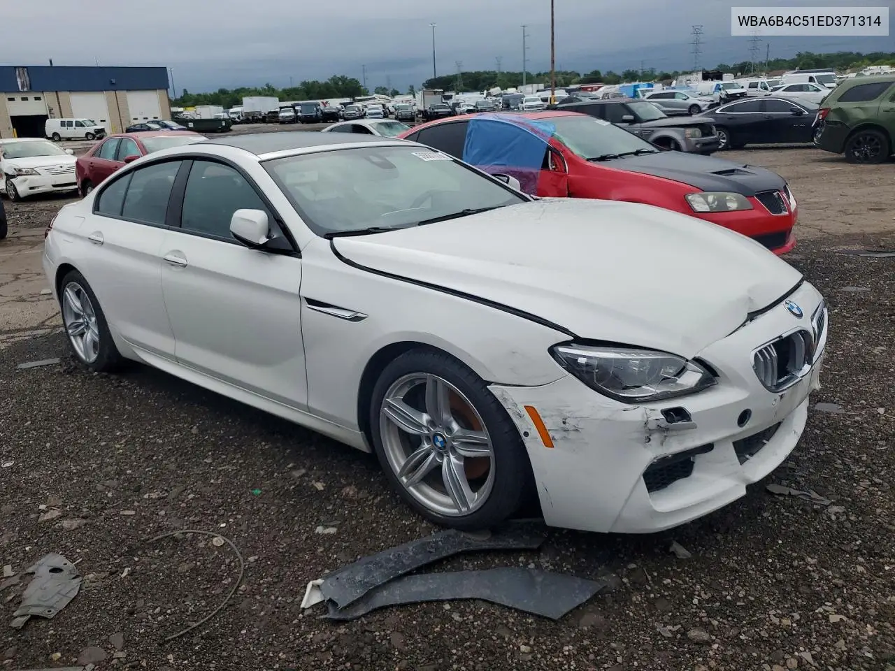 2014 BMW 650 Xi Gran Coupe VIN: WBA6B4C51ED371314 Lot: 59887076