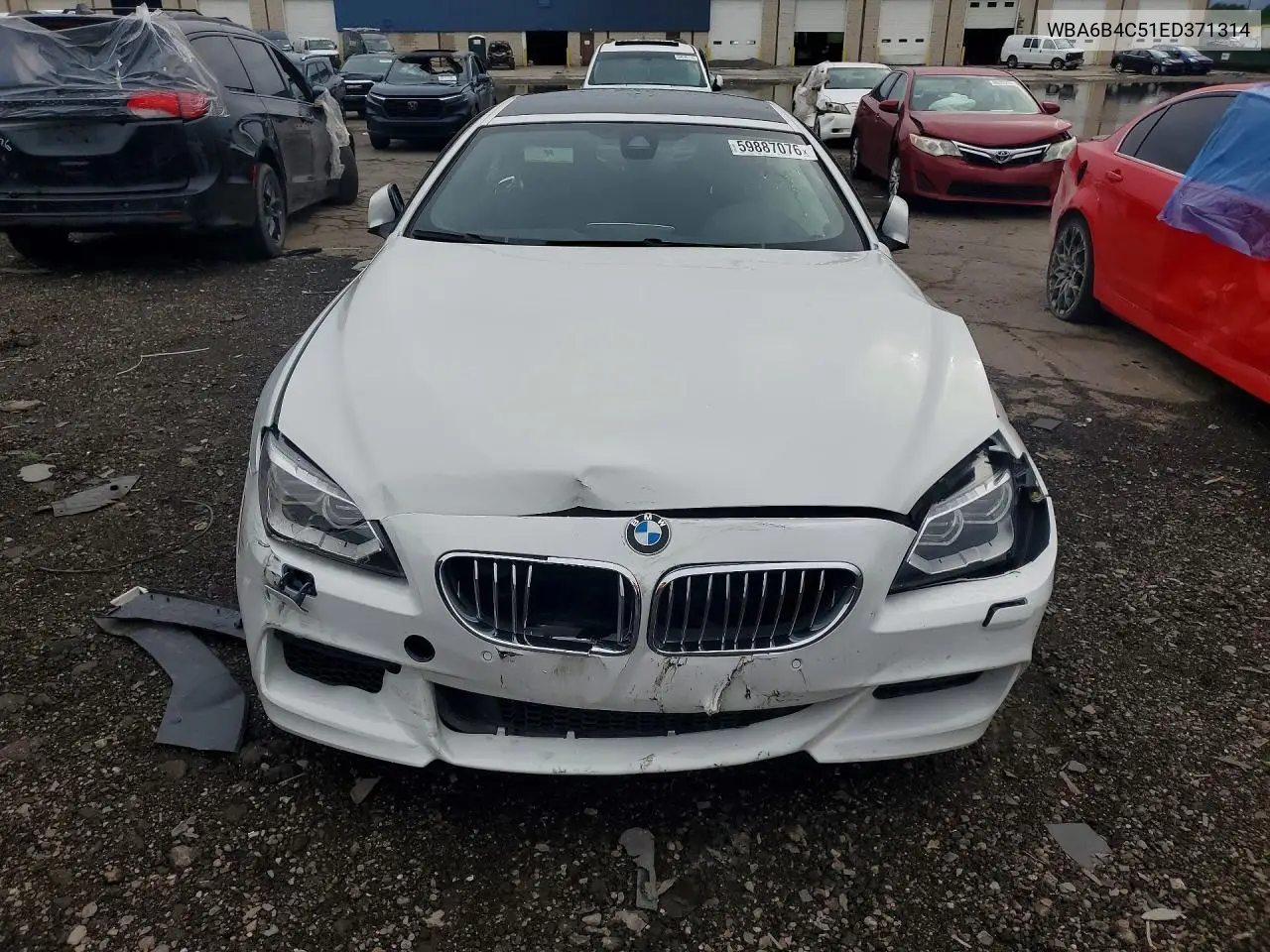 2014 BMW 650 Xi Gran Coupe VIN: WBA6B4C51ED371314 Lot: 59887076