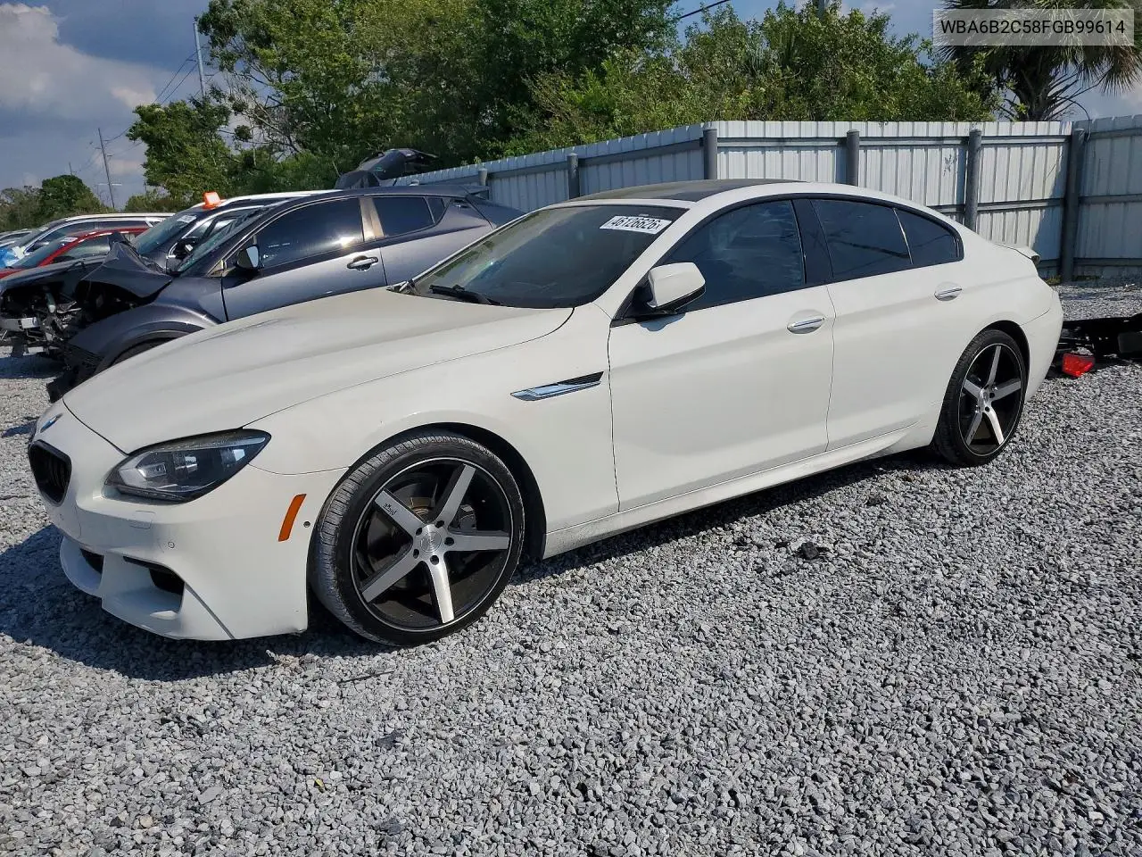 2015 BMW 650 I Gran Coupe VIN: WBA6B2C58FGB99614 Lot: 46126626