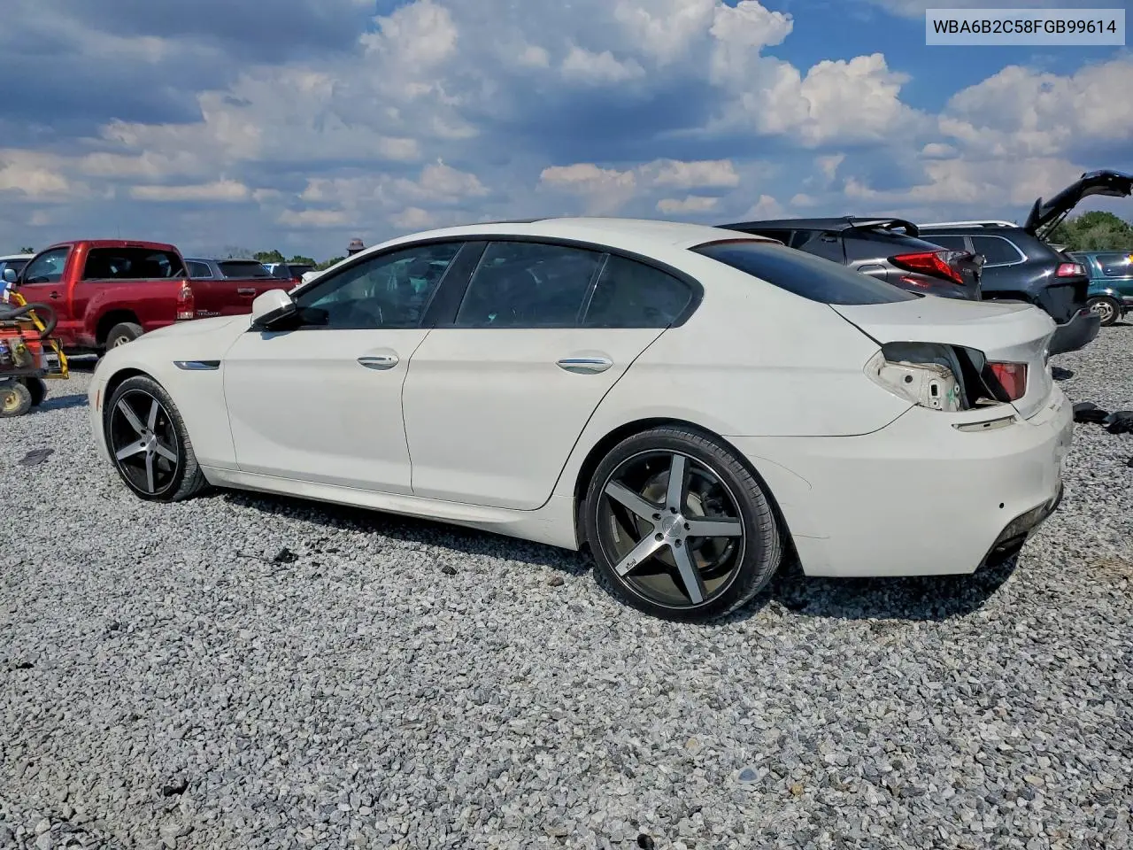 2015 BMW 650 I Gran Coupe VIN: WBA6B2C58FGB99614 Lot: 46126626