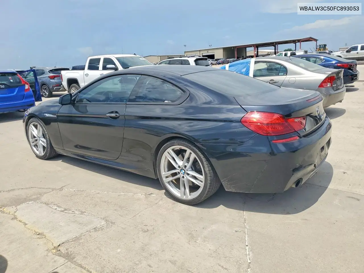2015 BMW 640 I VIN: WBALW3C50FC893053 Lot: 56302196