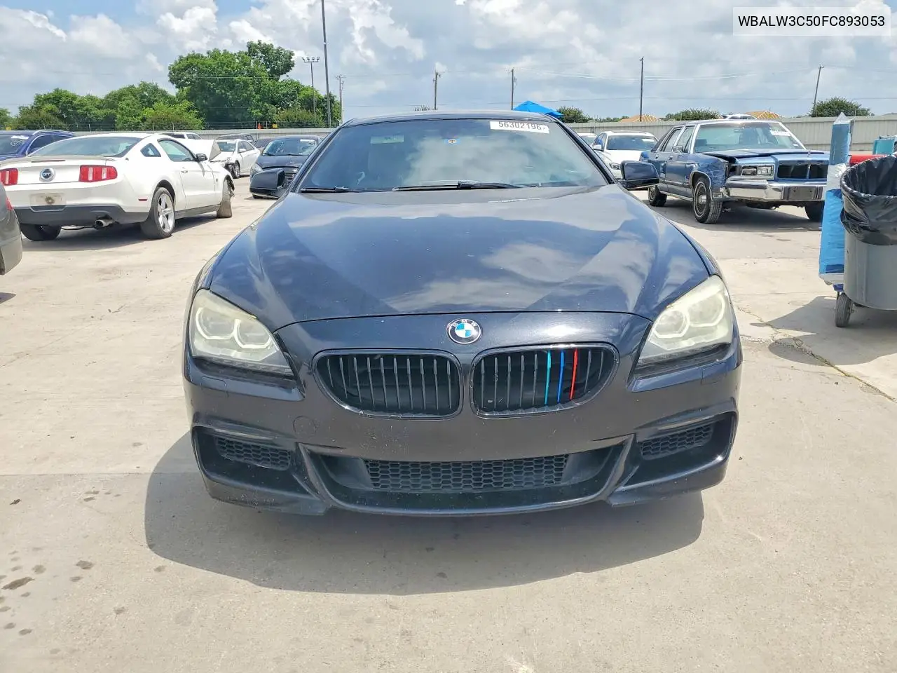 2015 BMW 640 I VIN: WBALW3C50FC893053 Lot: 56302196
