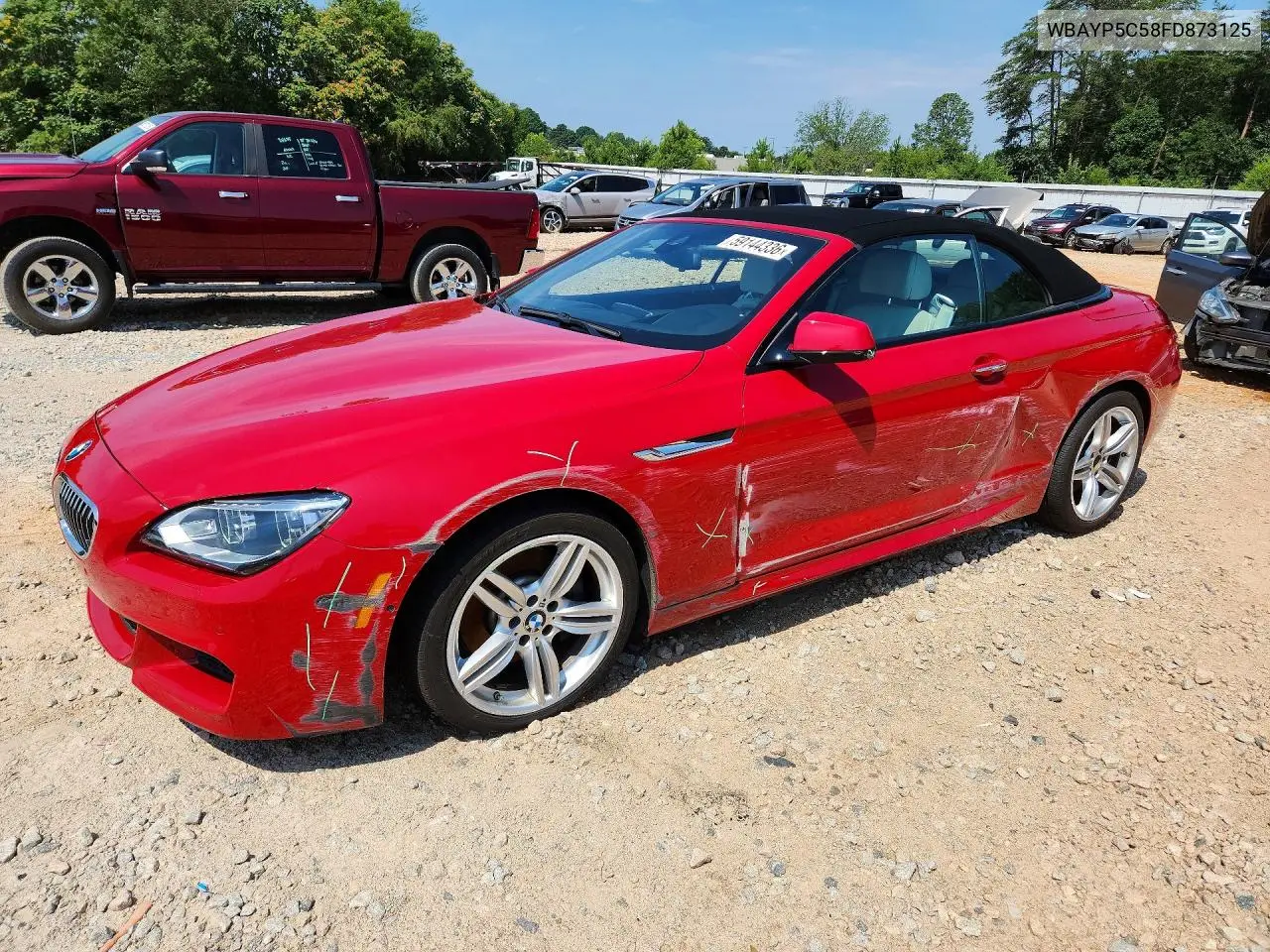 2015 BMW 640 Xi VIN: WBAYP5C58FD873125 Lot: 59144336