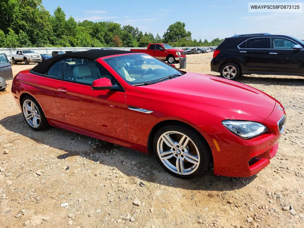 2015 BMW 640 Xi VIN: WBAYP5C58FD873125 Lot: 59144336