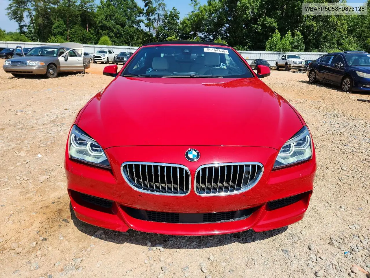 2015 BMW 640 Xi VIN: WBAYP5C58FD873125 Lot: 59144336