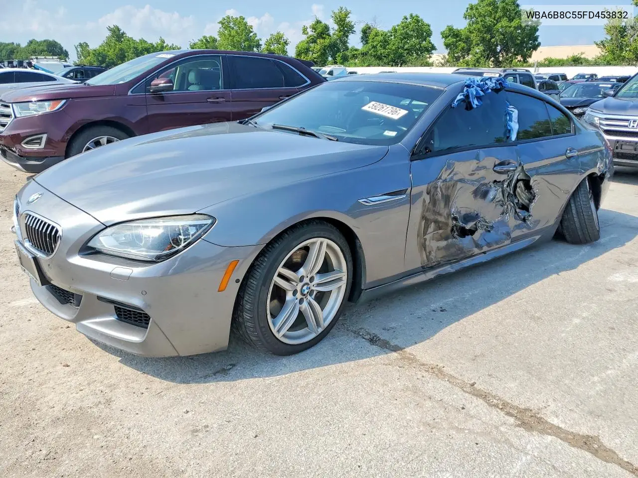 2015 BMW 640 Xi Gran Coupe VIN: WBA6B8C55FD453832 Lot: 59261796