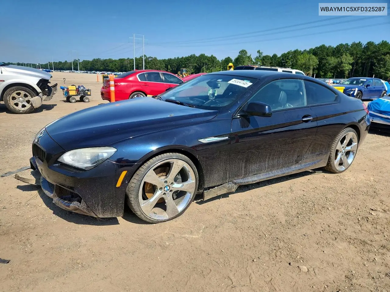2015 BMW 650 Xi VIN: WBAYM1C5XFD325287 Lot: 59304146