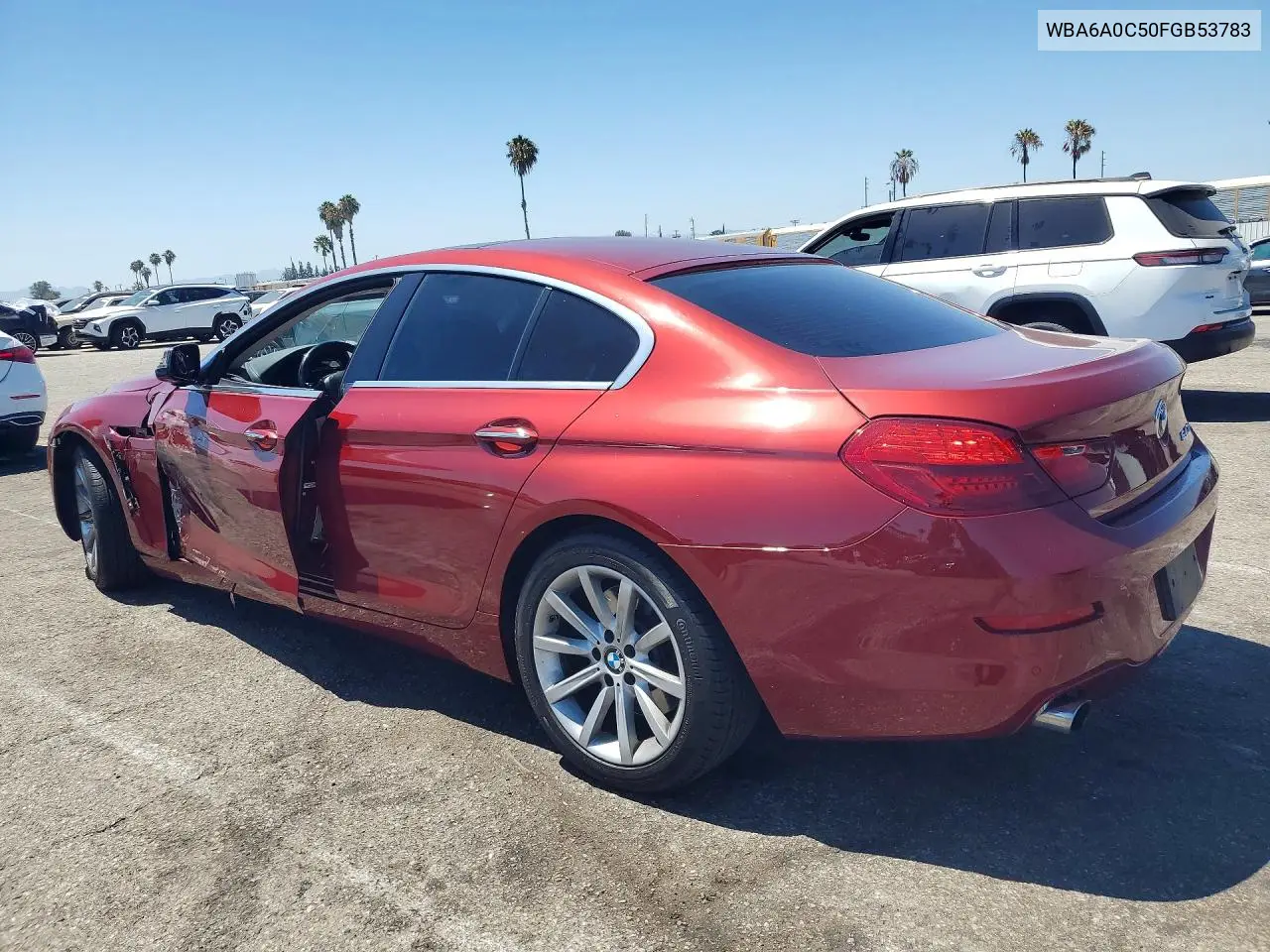 2015 BMW 640 I Gran Coupe VIN: WBA6A0C50FGB53783 Lot: 60768556