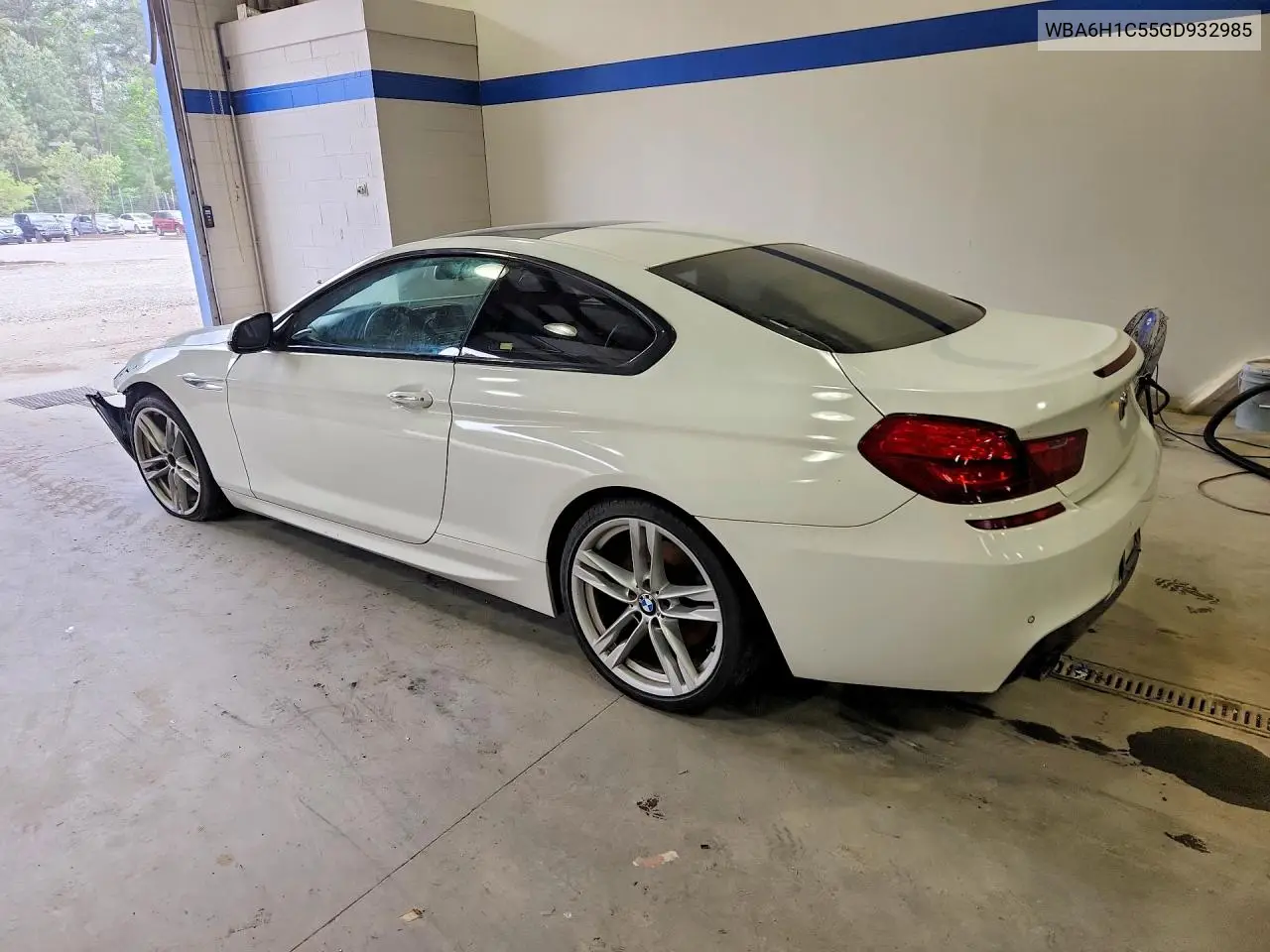 2016 BMW 640 I VIN: WBA6H1C55GD932985 Lot: 50452846