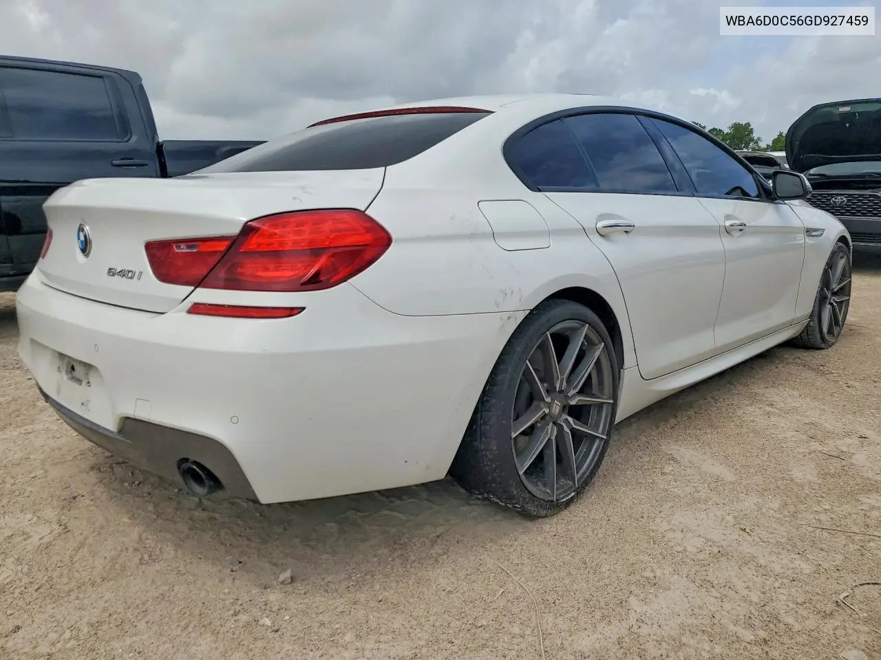 2016 BMW 640 I Gran Coupe VIN: WBA6D0C56GD927459 Lot: 57948026