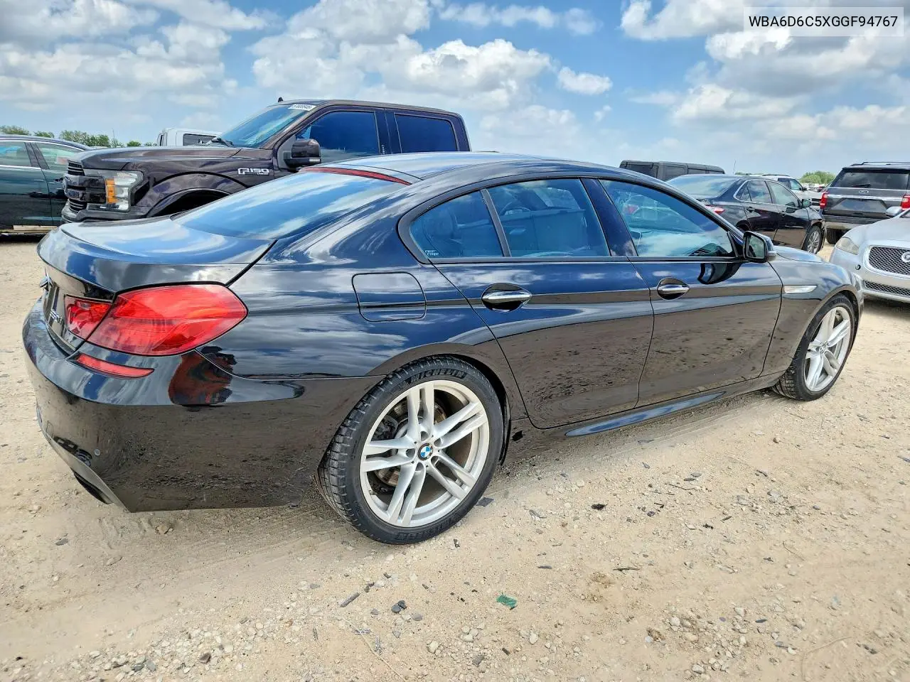 2016 BMW 650 Xi Gran Coupe VIN: WBA6D6C5XGGF94767 Lot: 58024846
