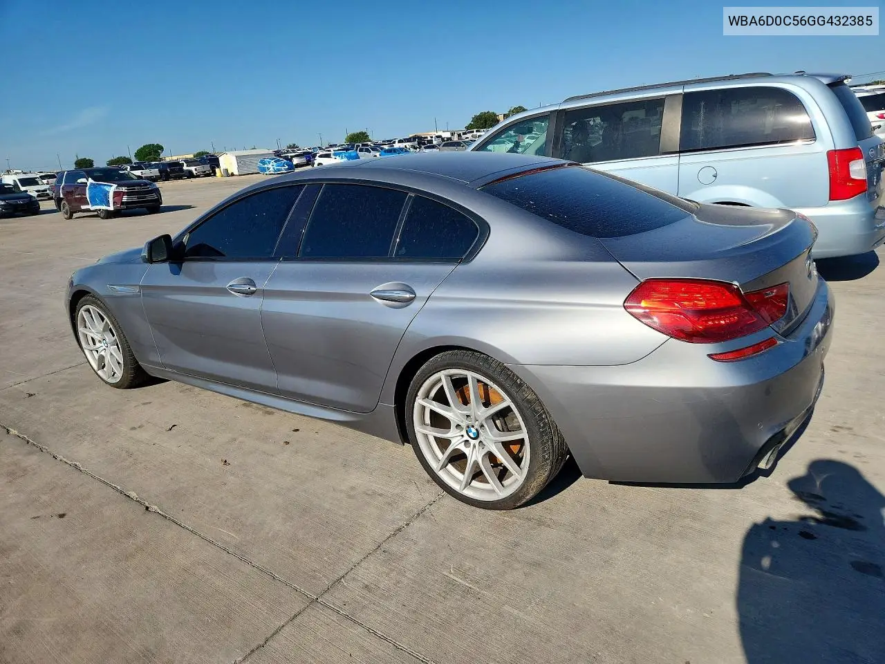 2016 BMW 640 I Gran Coupe VIN: WBA6D0C56GG432385 Lot: 59185956