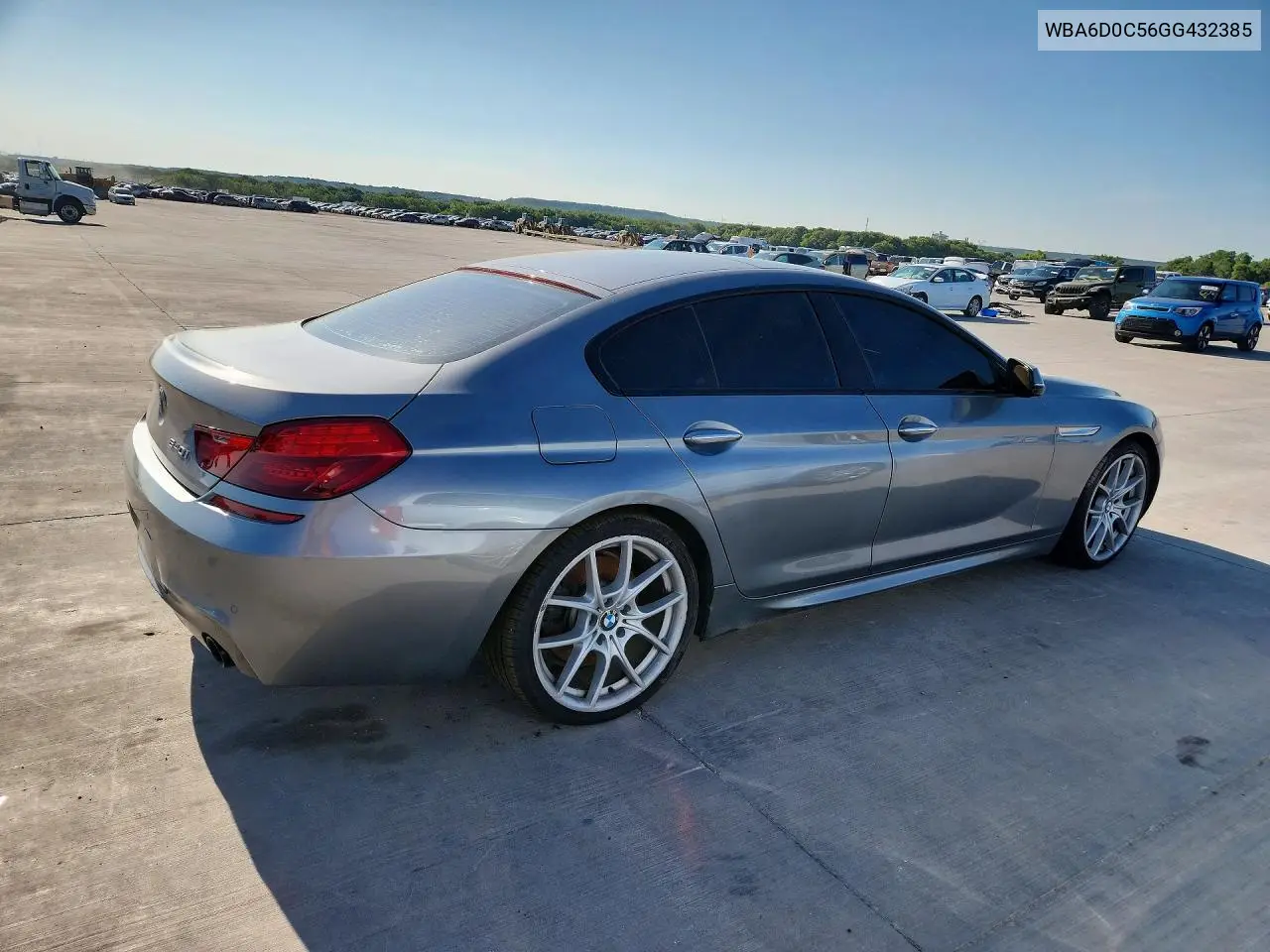 2016 BMW 640 I Gran Coupe VIN: WBA6D0C56GG432385 Lot: 59185956