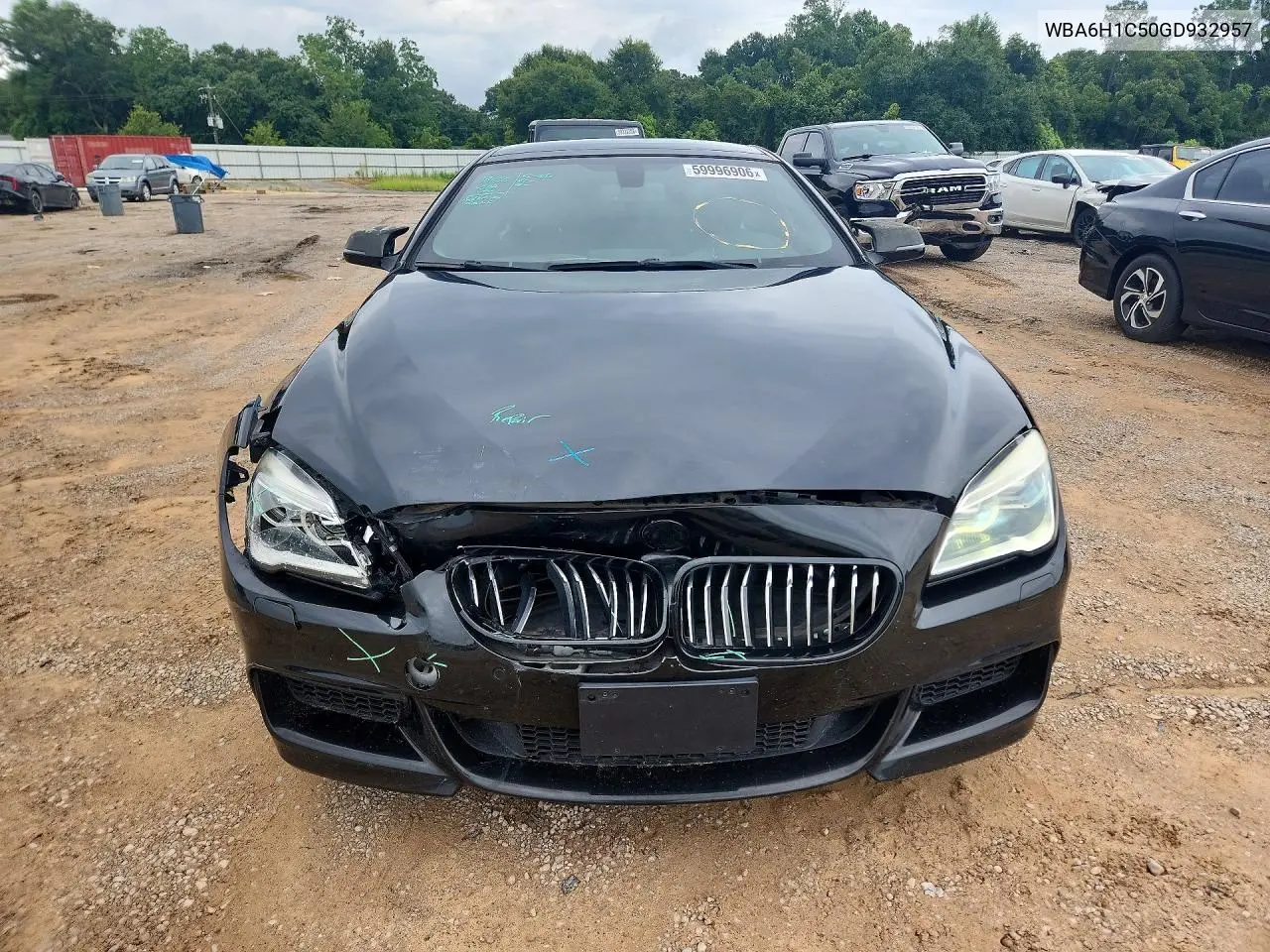 2016 BMW 640 I VIN: WBA6H1C50GD932957 Lot: 59996906