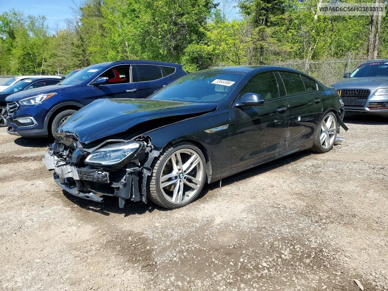 2017 BMW 650 Xi Gran Coupe VIN: WBA6D6C56HG388313 Lot: 53644996