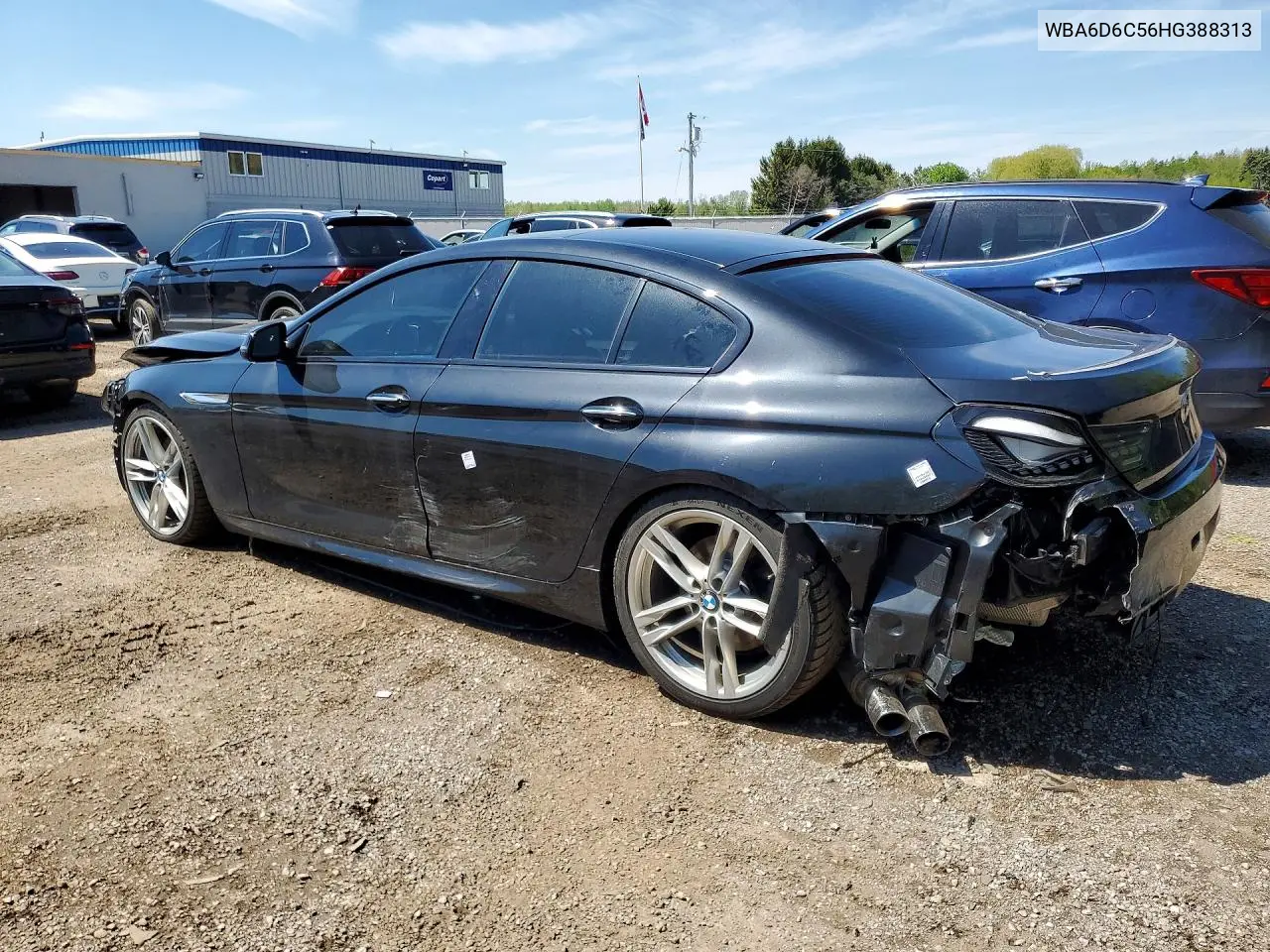 2017 BMW 650 Xi Gran Coupe VIN: WBA6D6C56HG388313 Lot: 53644996