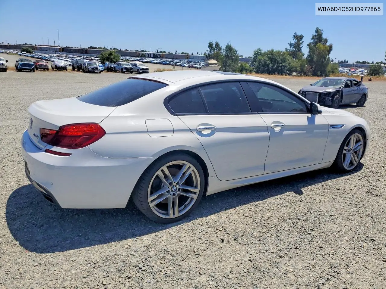 2017 BMW 650 I Gran Coupe VIN: WBA6D4C52HD977865 Lot: 56100836