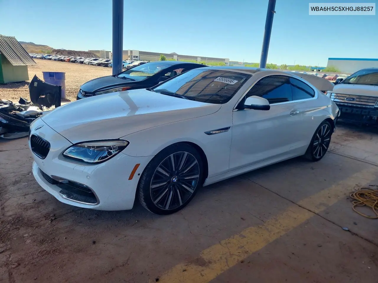 2017 BMW 650 I VIN: WBA6H5C5XHGJ88257 Lot: 58956696