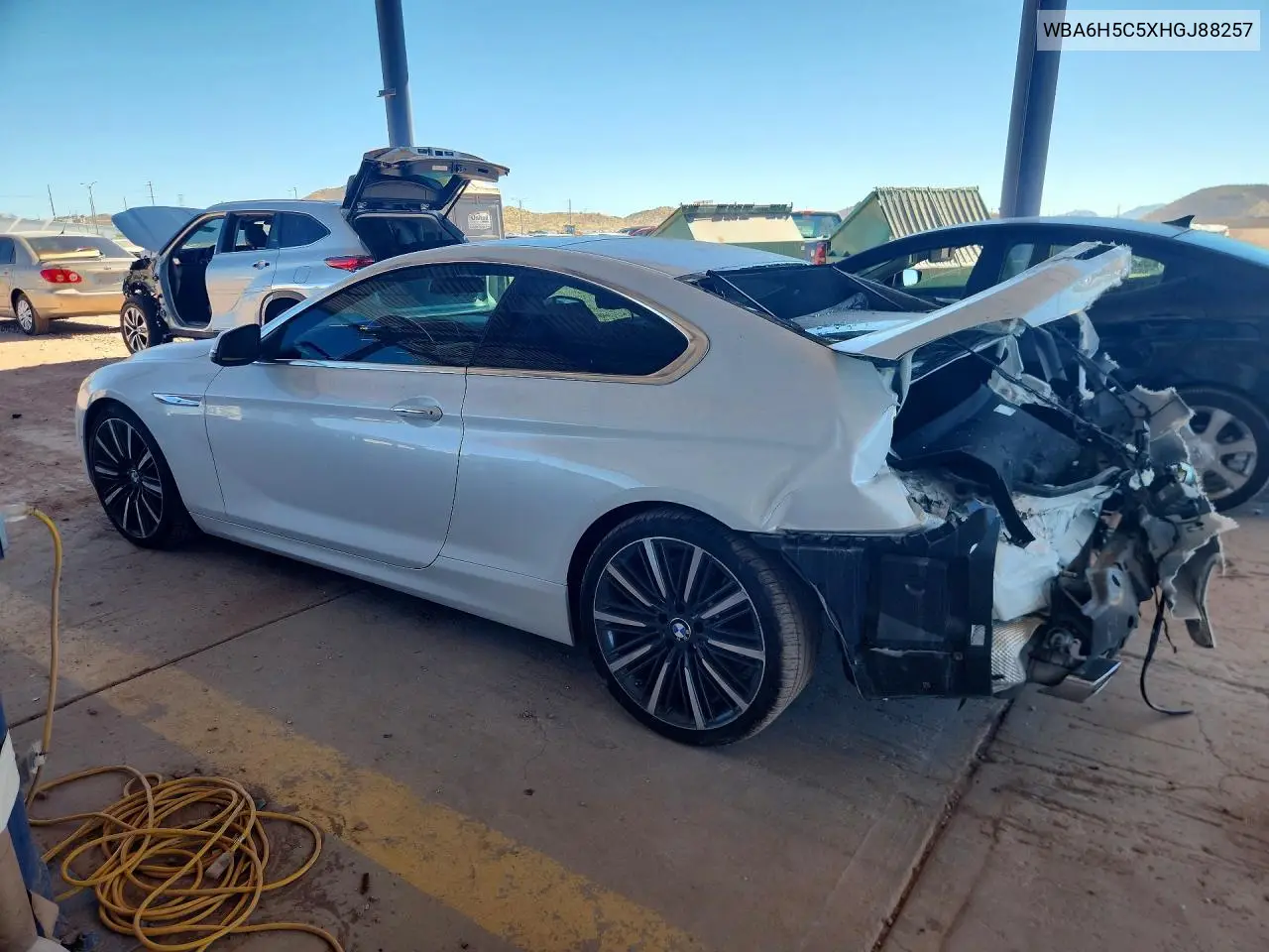 2017 BMW 650 I VIN: WBA6H5C5XHGJ88257 Lot: 58956696