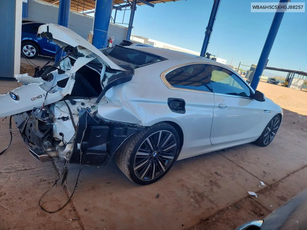 2017 BMW 650 I VIN: WBA6H5C5XHGJ88257 Lot: 58956696