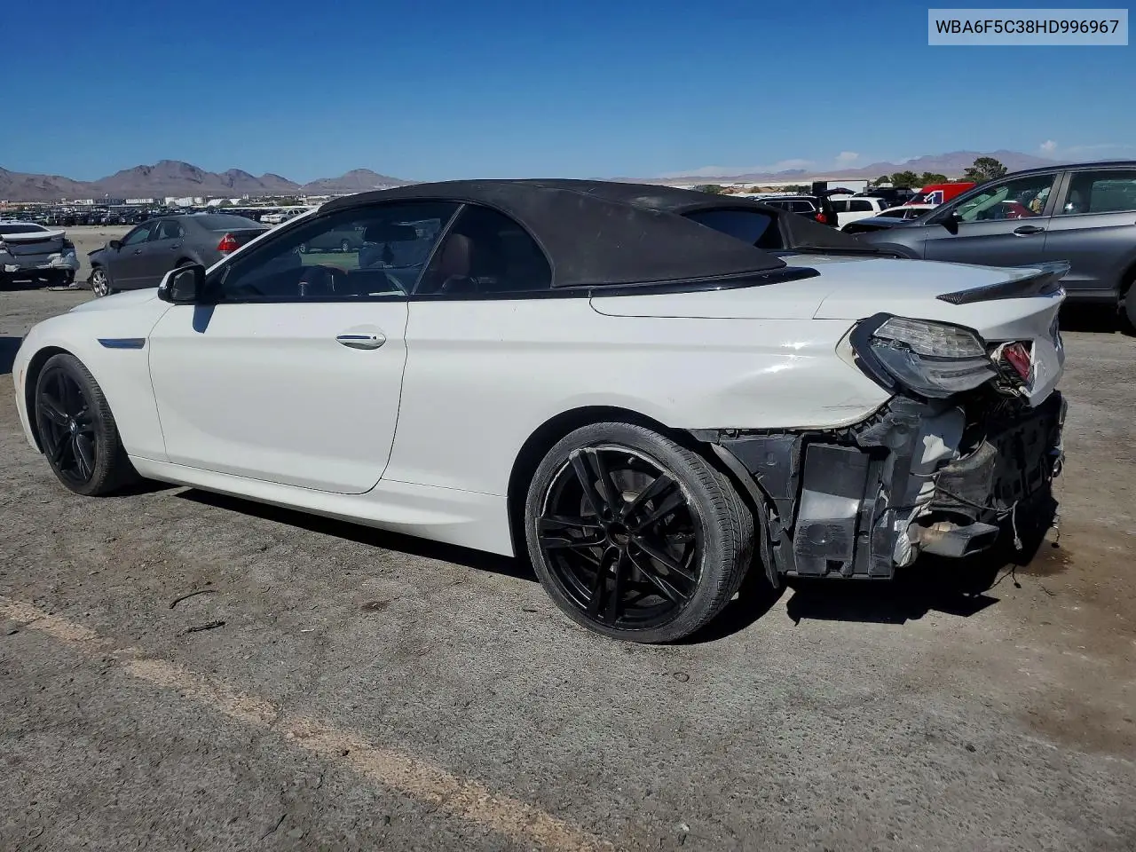 2017 BMW 650 I VIN: WBA6F5C38HD996967 Lot: 60080016